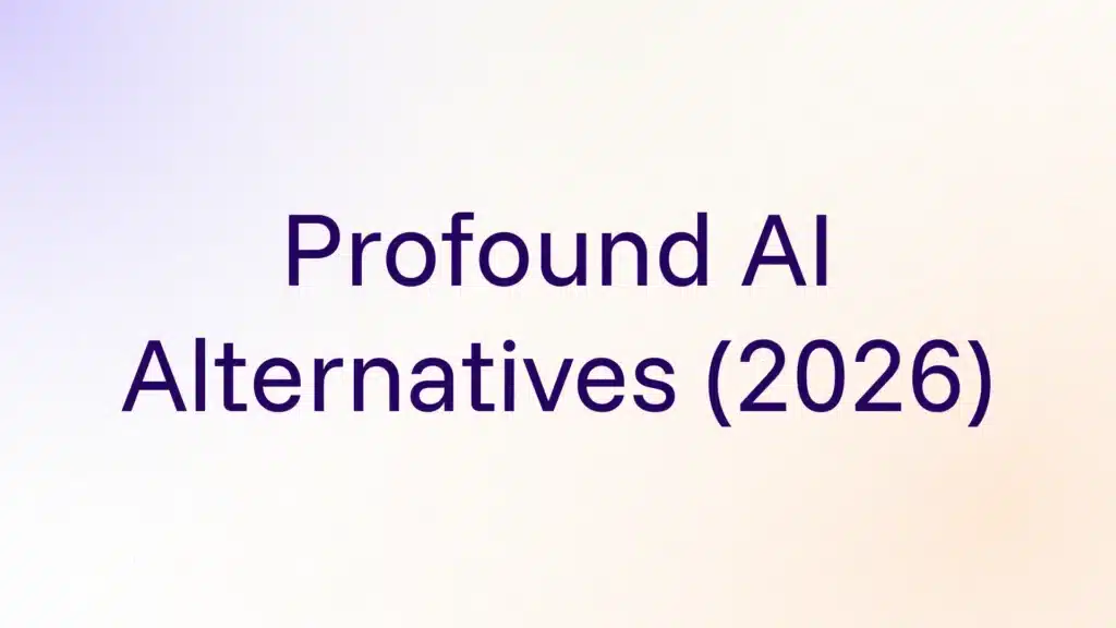 GetMint's thumbnail for the article Profound AI Alternatives