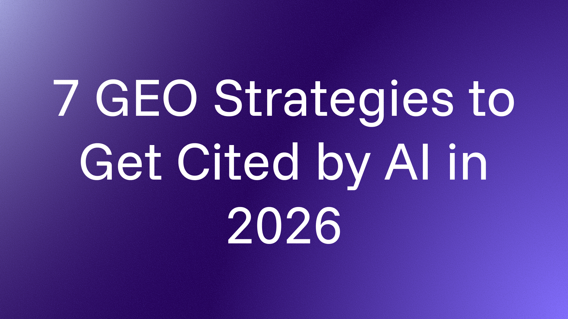 Generative engine optimization strategies